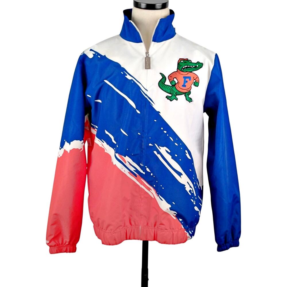 Mitchell & Ness College UF Florida Gators Paintbrush Full Zip Windbreaker SMALL